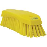 Large Angled Hand Brush, Stiff Bristles, 8" Long, Yellow Auto-Cam