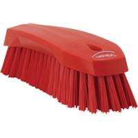 Large Angled Hand Brush, Stiff Bristles, 8" Long, Red Auto-Cam