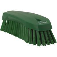 Large Angled Hand Brush, Stiff Bristles, 8" Long, Green Auto-Cam