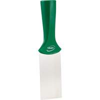 Handle-Mounted Stainless Steel Scraper, Green, 2" W x 8" L Auto-Cam