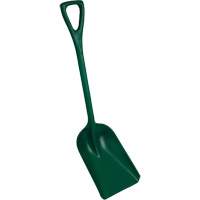 One-Piece Metal Detectable Shovel, 10" x 14" Blade, 37-1/2" Length, Plastic, Green Auto-Cam