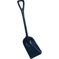 One-Piece Metal Detectable Shovel, 10" x 14" Blade, 37-1/2" Length, Plastic, Blue Auto-Cam