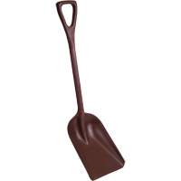 One-Piece Metal Detectable Shovel, 10" x 14" Blade, 37-1/2" Length, Plastic, Red Auto-Cam