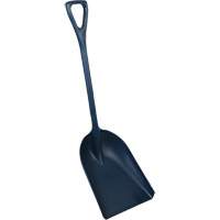 One-Piece Metal Detectable Shovel, 13-3/4" x 17" Blade, 42-1/2" Length, Plastic, Blue Auto-Cam