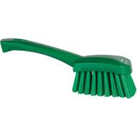 Short-Handled Washing Brush, Soft Bristles, 10-1/2" Long, Green Auto-Cam