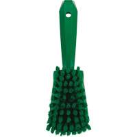 Short-Handled Washing Brush, Soft Bristles, 10-1/2" Long, Green Auto-Cam