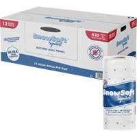 Snow Soft™ Signature Kitchen Towel Roll, 2 Ply, 420 Sheets/Roll, 4.5" W, 11" L x JP484 | Auto-Cam