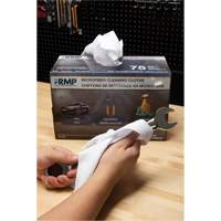 Washable Cleaning Cloths, Microfibre, White Auto-Cam