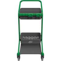 HyGo Mobile Cleaning Station, 30.7" x 20.9" x 40.6", Plastic/Stainless Steel, Green JQ263 | Auto-Cam