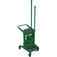 HyGo Mobile Cleaning Station, 30.7" x 20.9" x 40.6", Plastic/Stainless Steel, Green JQ263 | Auto-Cam