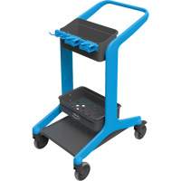 HyGo Mobile Cleaning Station, 30.7" x 20.9" x 40.6", Plastic/Stainless Steel, Blue JQ264 | Auto-Cam