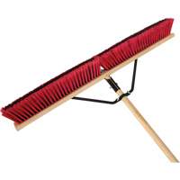 Balai-brosse &agrave; manche renforc&eacute;, 36", Moyen, Soies PVC Auto-Cam