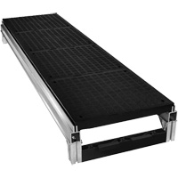 Trousse de plateforme de travail modulaire en aluminium lisse FOUNDATION, 18" la x 72" pr, Capacit&eacute; de 400 lb, Enti&egrave;rement soud&eacute; Auto-Cam