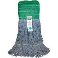 Wide-Band Mop Head, Antimicrobial/Floor Finishing/Specialty, Cotton/Rayon/Synthetic, Loop Style Auto-Cam