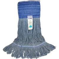 Wide-Band Mop Head, Antimicrobial/Floor Finishing/Specialty, Cotton/Rayon/Synthetic, Loop Style Auto-Cam