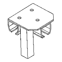 Support de montage au sol pour murs-rideaux Auto-Cam