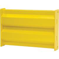 Barri&egrave;re de s&eacute;curit&eacute; de qualit&eacute; industrielle, Acier, 19" lo x 12" h, Jaune s&eacute;curit&eacute; OSHA Auto-Cam