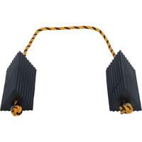 Cale de roue d'avion de transporteur a&eacute;rien, 5" x 10" x 4-1/2", Noir Auto-Cam