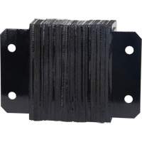 Laminated Dock Bumpers, Horizontal, Rubber, 12" W x 4" D x 10" H Auto-Cam
