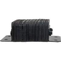 Laminated Dock Bumpers, Horizontal, Rubber, 12" W x 4" D x 10" H Auto-Cam