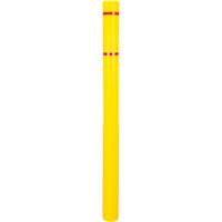 Capuchon en poly&eacute;thyl&egrave;ne pour borne de protection, 4-1/2" dia. x 64" l, Rouge/Jaune Auto-Cam