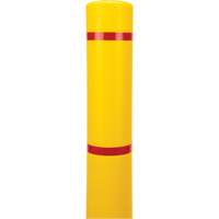 Capuchon en poly&eacute;thyl&egrave;ne pour borne de protection, 4-1/2" dia. x 64" l, Rouge/Jaune Auto-Cam