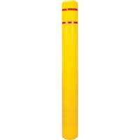 Capuchon en poly&eacute;thyl&egrave;ne pour borne de protection, 6-5/8" dia. x 60" l, Rouge/Jaune Auto-Cam