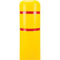 Capuchon en poly&eacute;thyl&egrave;ne pour borne de protection, 6-5/8" dia. x 60" l, Rouge/Jaune Auto-Cam