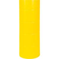 Capuchon en poly&eacute;thyl&egrave;ne pour borne de protection, 6-5/8" dia. x 60" l, Rouge/Jaune Auto-Cam