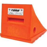 35 Ton General Purpose Wheel Chock, Urethane, Orange Auto-Cam