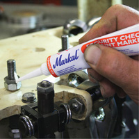 Marqueur de peinture de contr&ocirc;le de s&eacute;curit&eacute;, 1,7 oz, Tube, Noir Auto-Cam