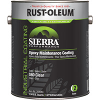 Sierra S60 Water-Based Epoxy Maintenance Coating Part 2 Base, Gallon, Clear Auto-Cam