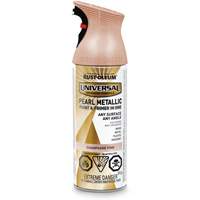 Universal&reg; Pearl Paint & Primer In One Spray Paint, Champagne Pink, Metallic, Aerosol Can Auto-Cam