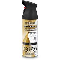 Universal&reg; Enamel Paint & Primer In One, Black, Very Flat, Aerosol Can Auto-Cam