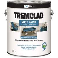 Tremclad&reg; Water-Based Rust Paint, 3.78 L, Gallon, Black Auto-Cam