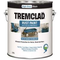 Tremclad&reg; Water-Based Rust Paint, 3.78 L, Gallon, Black Auto-Cam