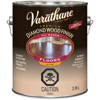 Enduit pour plancher &agrave; fini diamant pour bois Varathane, 3,78 L, Transparent, Brillant Auto-Cam