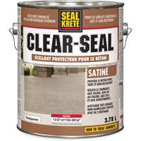 Seal-Krete<sup>®</sup> Protective Sealer, 3.78 L, Urethane-Based, Satin, Clear KR407 | Auto-Cam