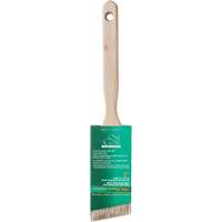 Brosse de pouce &agrave; angle One Coat, Soie blanche, Manche Bois, Largeur de 2" Auto-Cam