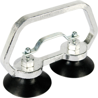 Vacuum Cups - Heavy-Duty Double Cup, 30 lbs. Capacity, 3", Pull-bar, 7" Handle Length Auto-Cam