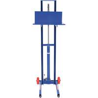 Hydraulic Platform Lift Stacker, Foot Pump Operated, 400 lbs. Capacity, 51-1/8" Max Lift Auto-Cam