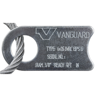 Wire Rope Lifting Sling - Eye & Eye Galvanized Auto-Cam