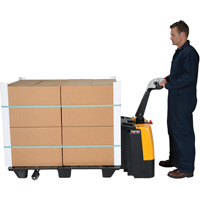 Transpalette &eacute;lectrique motoris&eacute;, Capacit&eacute; 3000 lb, 47" lo x 25" la Auto-Cam