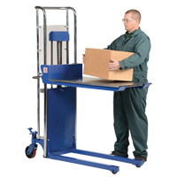 Hefti-Lift Load Stacker, Foot Pump Operated, 300 lbs. Capacity, 59" Max Lift Auto-Cam
