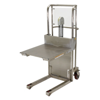 Hefti-Lift Load Stacker, Foot Pump Operated, 450 lbs. Capacity, 45-5/8" Max Lift Auto-Cam
