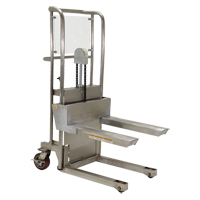 Hefti-Lift Load Stacker, Foot Pump Operated, 450 lbs. Capacity, 45-5/8" Max Lift Auto-Cam