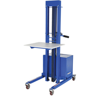 Quick Lift Stacker, Electric Operated, 400 lbs. Capacity, 57" Max Lift Auto-Cam