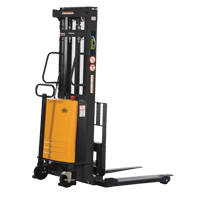Fork Lift Stacker, Electric Operated, 2000 lbs. Capacity, 118" Max Lift Auto-Cam