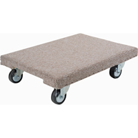 Wood Dollies - Medium-Duty, Polyolefin Wheels, 900 lbs. Capacity, 18" W x 24" D x 7" H Auto-Cam