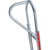 Knocked Down Hand Truck, P-Handle Handle, Aluminum, 52" Height, 500 lbs. Capacity Auto-Cam